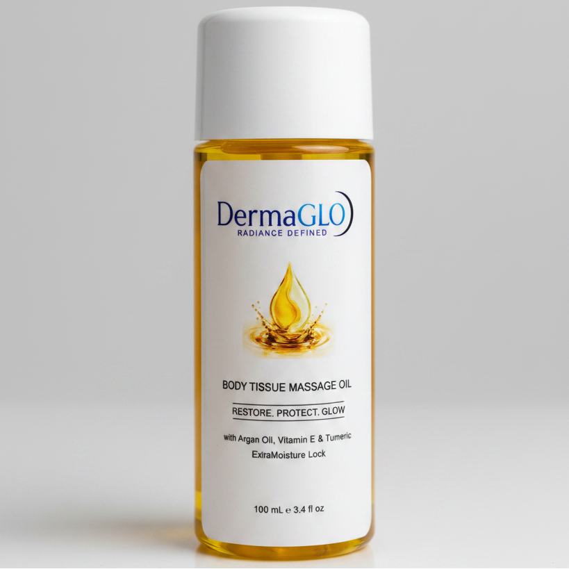 DermaGLO Body Tissue Massage Oil – nourishing body oil for relaxation and soft skin