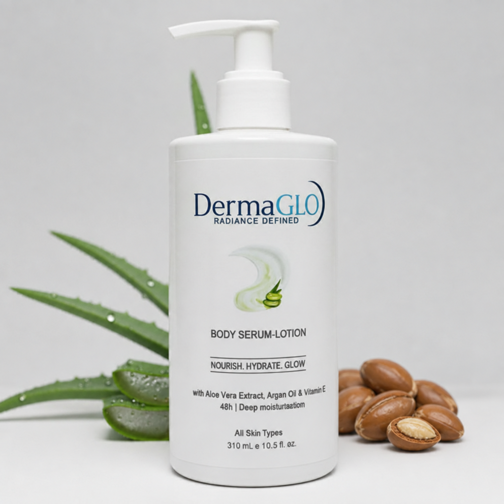 Body lotion with argan seeds